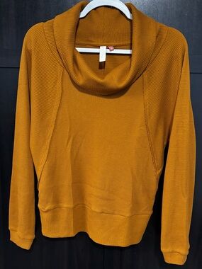 Anthropologie Women's Rust Cowl Neck Knit Pullover Sweater - Size Small